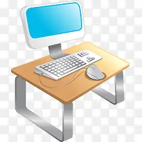 矢量手绘电脑桌-空若网 矢量手绘电脑桌-空若网