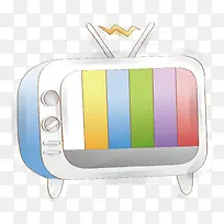 矢量手绘电视素材-空若网 矢量手绘电视素材-空若网