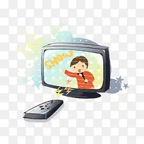 矢量遥控和电视-空若网 矢量遥控和电视-空若网