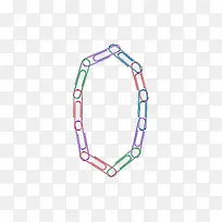 回形针字母数字0-空若网 回形针字母数字0-空若网