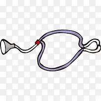 手绘卡通听诊器-空若网 手绘卡通听诊器-空若网