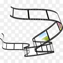 手绘可爱黑色胶卷-空若网 手绘可爱黑色胶卷-空若网