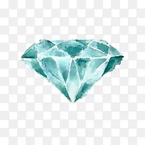 蓝色手绘钻石-空若网 蓝色手绘钻石-空若网