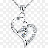 项链上的爱心钻石-空若网 项链上的爱心钻石-空若网