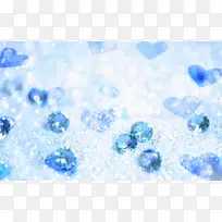 蓝色梦幻钻石爱心壁纸-空若网 蓝色梦幻钻石爱心壁纸-空若网