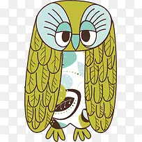 卡通手绘可爱猫头鹰-空若网 卡通手绘可爱猫头鹰-空若网