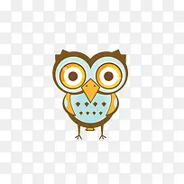 手绘水彩猫头鹰-空若网 手绘水彩猫头鹰-空若网