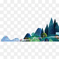 水彩森林-空若网 水彩森林-空若网