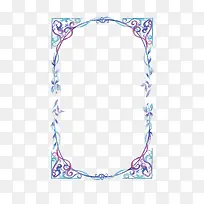 矢量蓝色边框-空若网 矢量蓝色边框-空若网