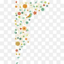 卡通手绘春天花藤-空若网 卡通手绘春天花藤-空若网