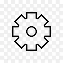 齿轮按钮图标-空若网 齿轮按钮图标-空若网