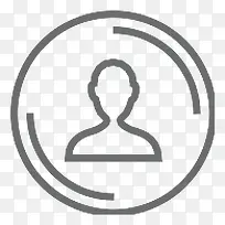 按钮圆人Outline-icons-空若网 按钮圆人Outline-icons-空若网
