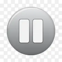 按钮灰色暂停primo_icons-空若网 按钮灰色暂停primo_icons-空若网