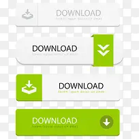 网页下载按钮设计矢量素材-空若网 网页下载按钮设计矢量素材-空若网