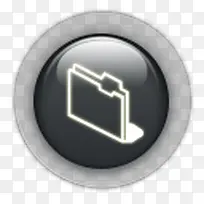 圆行黑色水晶按钮图标-空若网 圆行黑色水晶按钮图标-空若网