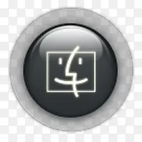 圆行黑色水晶按钮图标-空若网 圆行黑色水晶按钮图标-空若网