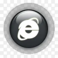 圆行黑色水晶按钮图标-空若网 圆行黑色水晶按钮图标-空若网