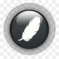 圆行黑色水晶按钮图标-空若网 圆行黑色水晶按钮图标-空若网