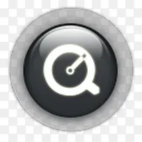 圆行黑色水晶按钮图标-空若网 圆行黑色水晶按钮图标-空若网