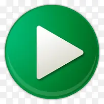 绿色的播放按钮图标-空若网 绿色的播放按钮图标-空若网