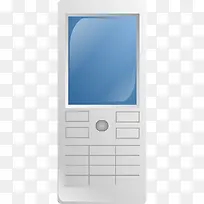 白色的按键手机-空若网 白色的按键手机-空若网