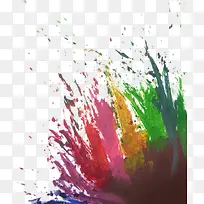 彩色泼墨免抠素材-空若网 彩色泼墨免抠素材-空若网