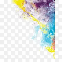 泼墨彩色抽象画-空若网 泼墨彩色抽象画-空若网