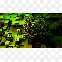 绿色凸起数据海报背景-空若网 绿色凸起数据海报背景-空若网