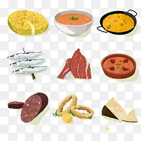 矢量扁平化烧烤-空若网 矢量扁平化烧烤-空若网