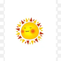 小太阳卡通插画-空若网 小太阳卡通插画-空若网