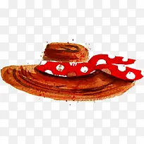 水彩手绘帽子-空若网 水彩手绘帽子-空若网