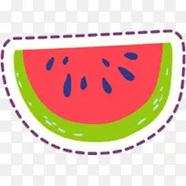 西瓜手绘卡通-空若网 西瓜手绘卡通-空若网