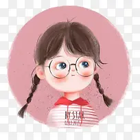 手绘卡通头像麻花辫-空若网 手绘卡通头像麻花辫-空若网