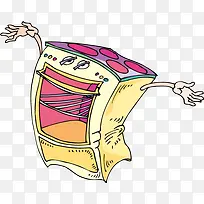 卡通烤箱矢量-空若网 卡通烤箱矢量-空若网