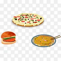 矢量手绘卡通食物-空若网 矢量手绘卡通食物-空若网