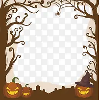 万圣节南瓜树枝元素-空若网 万圣节南瓜树枝元素-空若网