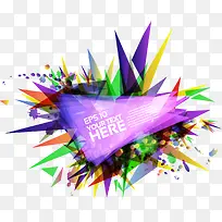 矢量彩色背景标题图案-空若网 矢量彩色背景标题图案-空若网