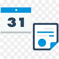 矢量扁平化日历文件-空若网 矢量扁平化日历文件-空若网