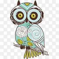 卡通手绘猫头鹰-空若网 卡通手绘猫头鹰-空若网
