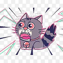 矢量手绘卡通猫-空若网 矢量手绘卡通猫-空若网