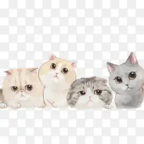 水彩猫咪-空若网 水彩猫咪-空若网