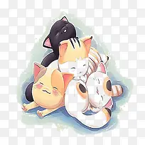 可爱猫咪插画-空若网 可爱猫咪插画-空若网