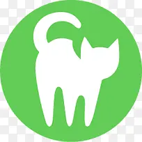 扁平化图标猫咪符号-空若网 扁平化图标猫咪符号-空若网