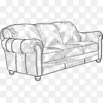 手绘的卡通沙发-空若网 手绘的卡通沙发-空若网