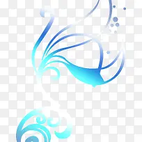 蓝色渐变食物海报花纹-空若网 蓝色渐变食物海报花纹-空若网