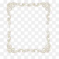 泥土色欧式花纹边框-空若网 泥土色欧式花纹边框-空若网