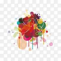 矢量水彩和圆圈-空若网 矢量水彩和圆圈-空若网