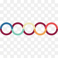 彩色几何圆圈-空若网 彩色几何圆圈-空若网