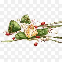 手绘粽子-空若网 手绘粽子-空若网