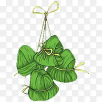 粽子可爱卡通绿色-空若网 粽子可爱卡通绿色-空若网